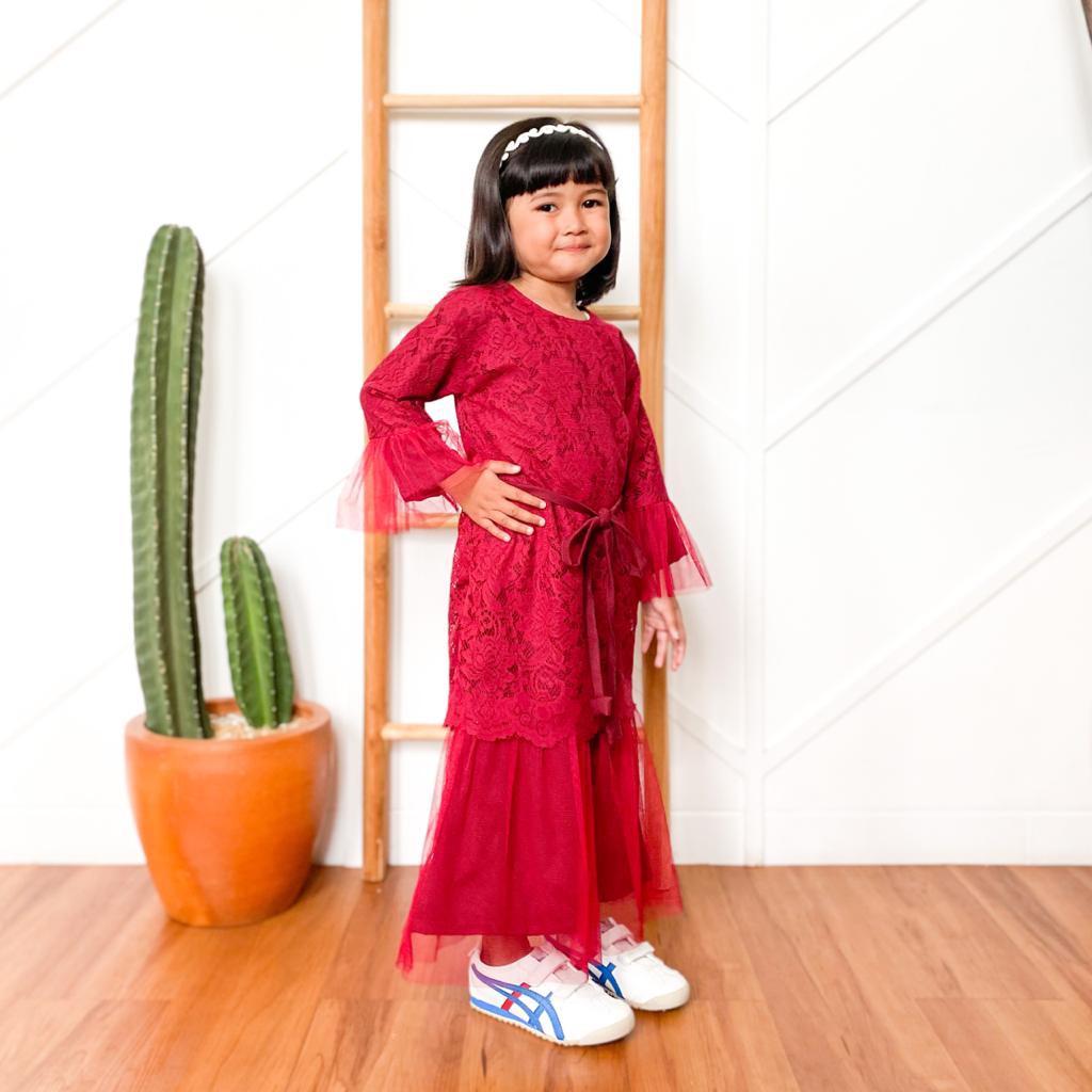 Humaira Kids - gamis pesta / dress anak/ brukat anak / dres kondangan anak / gamis anak / baju pesta