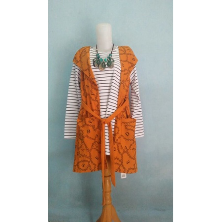 Kaos Model Cardigan Buka Tutup Tunik Lengan Panjang