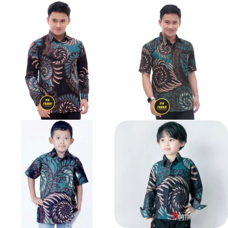 Couple Batik Ayah dan Anak Laki-laki Termurah / couple batik ayah dan anak terbaru motif mataram