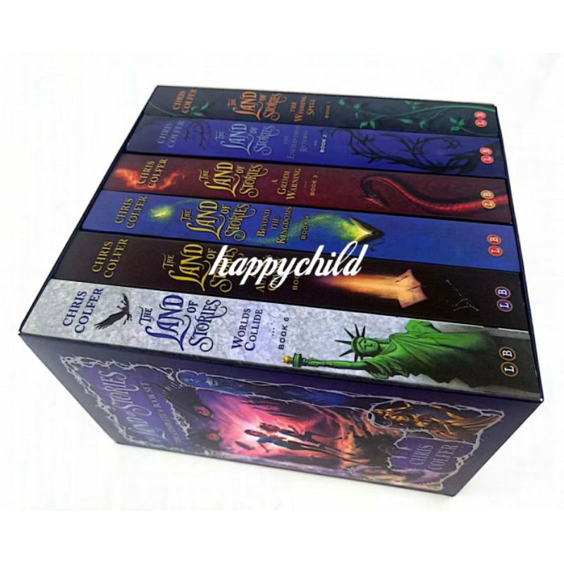 6 books the land of stories  by Chris Colfer uku import/buku anak/happychild