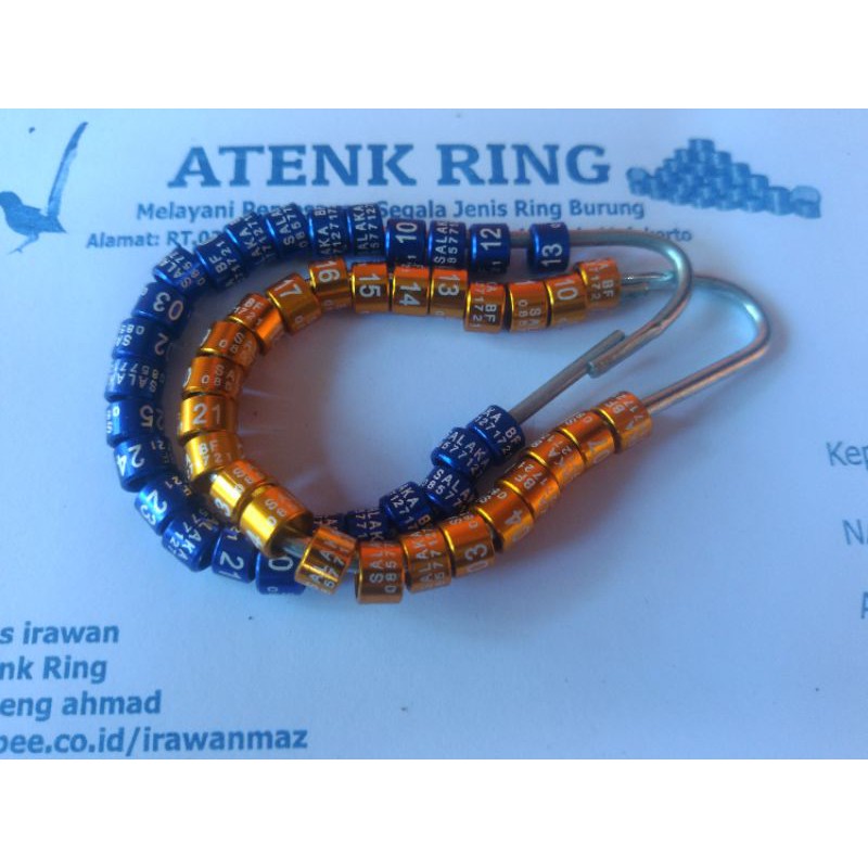 *ring burung costume laser. lovebird,perkutut