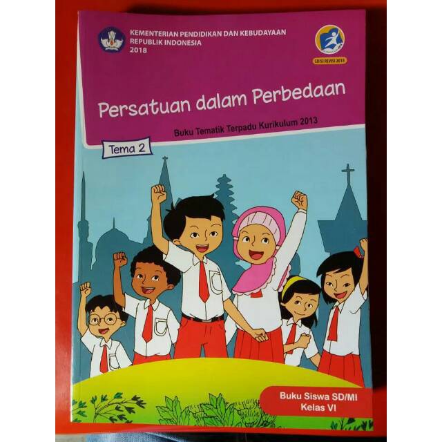 Buku Tematik Kelas 6 Tema 1-5 Revisi 2018 (Paket 5Buku)