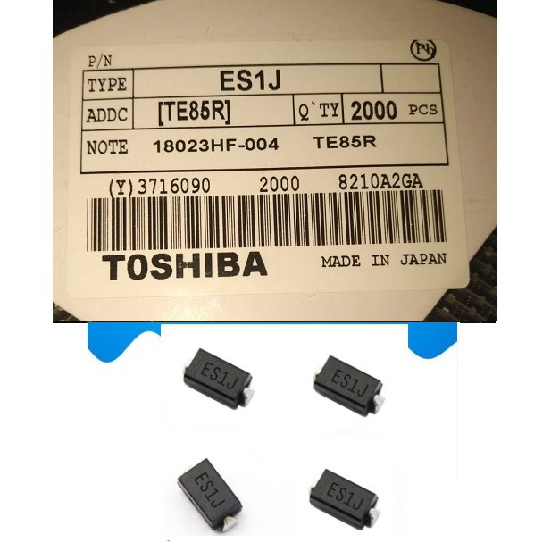 ES1J Dioda 1A 600V DO214AC Fast Diode Recovery Toshiba