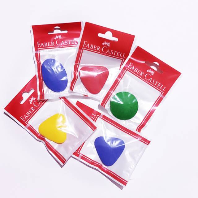 

Faber Castell Penghapus Crayon Bulat - Segitiga - Oval / Grip Eraser Faber Castell