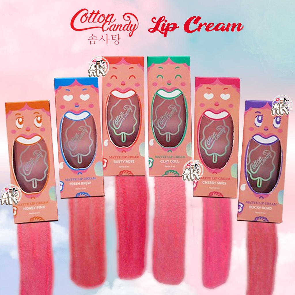 COTTON CANDY LIP CREAM MATTE SERIES 8ml BPOM