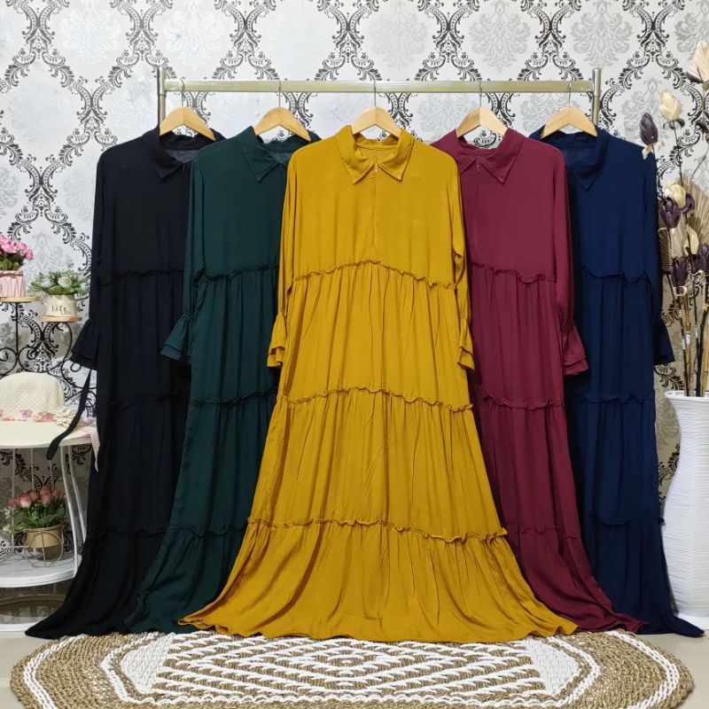 Daster Laura Gamis Rayon Viscose Homey dress Busui Baju Wanita Pakaian Wanita