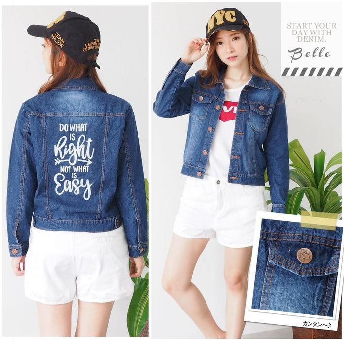 Cuci Gudang Jaket Jeans Easy Dark