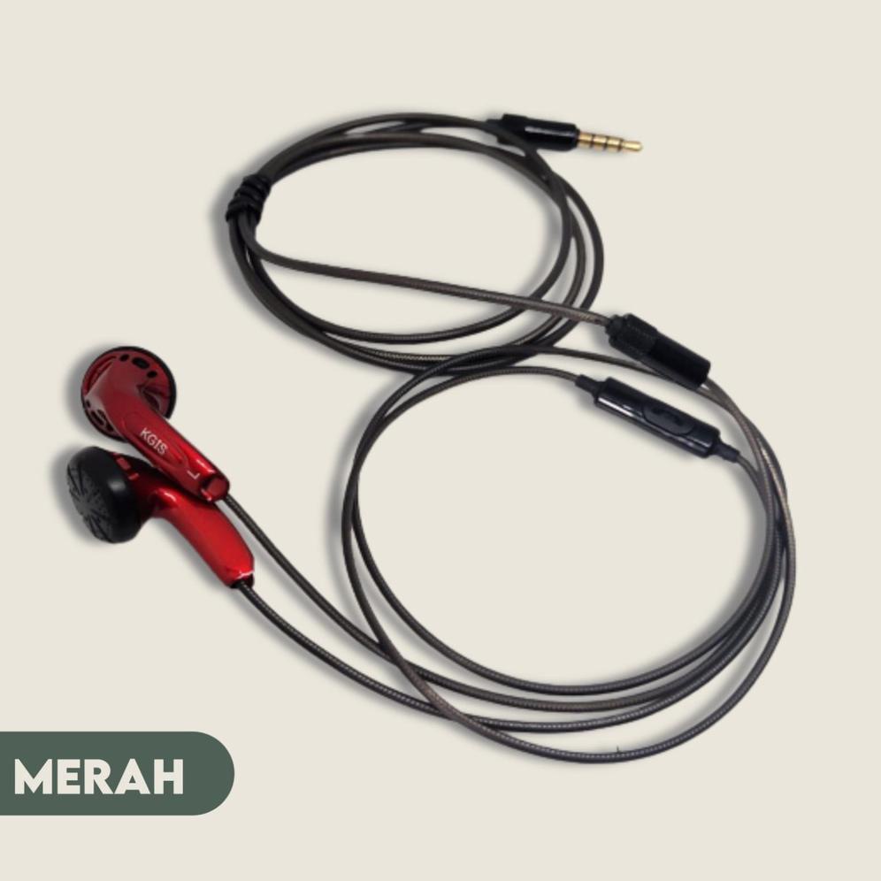 Kgis P1 Hifi Sound Bass Earphone Durable Cable Headset With Mic