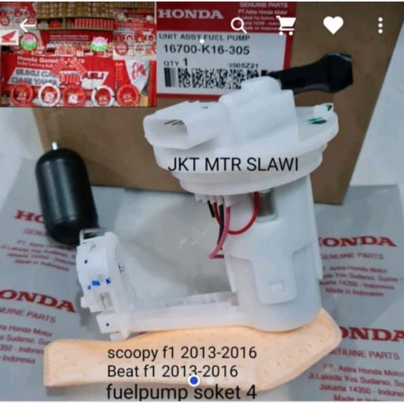 16700-K16-305 fuel pump unit assy fuel pump pompa bensin scoopy fi 2013-2016 beat fi 2013-2016 asli honda