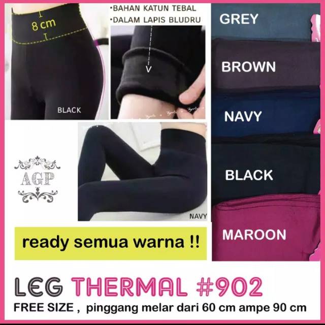 Leg Thermal 902 / Legging Panjang Wanita / Legging Wanita Jumbo