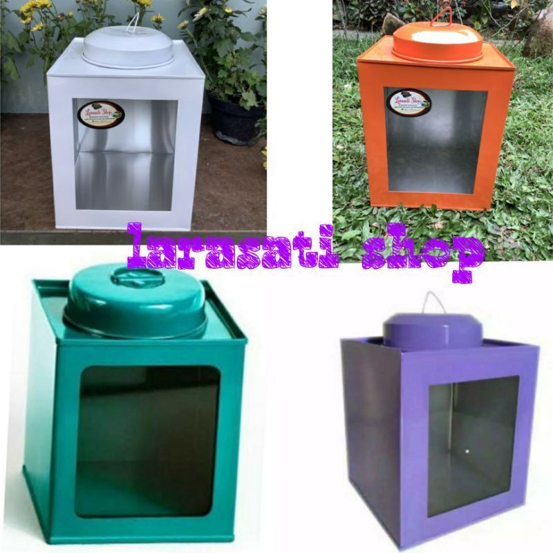 Toples Kaleng Kerupuk Mini Jadul Uk 13 x 15 cm.