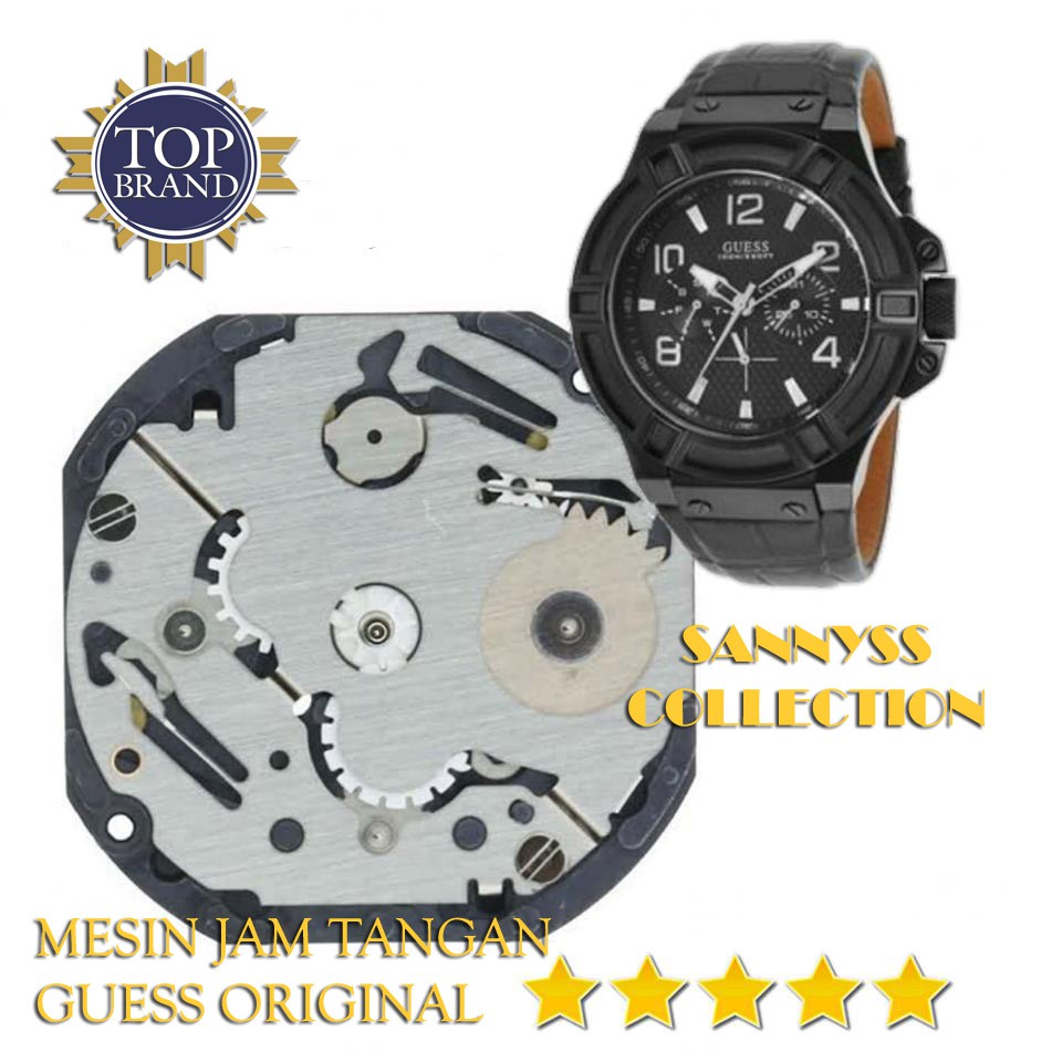 MESIN JAM TANGAN GUESS W0040G1 ORIGINAL BONUS AS STEM DAN BATERAI