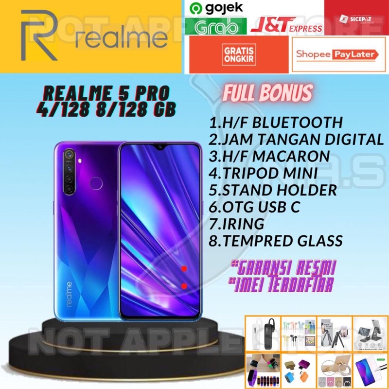 REALME 5 PRO RAM 4/128GB 8/128GB NEW BARU GARANSI RESMI