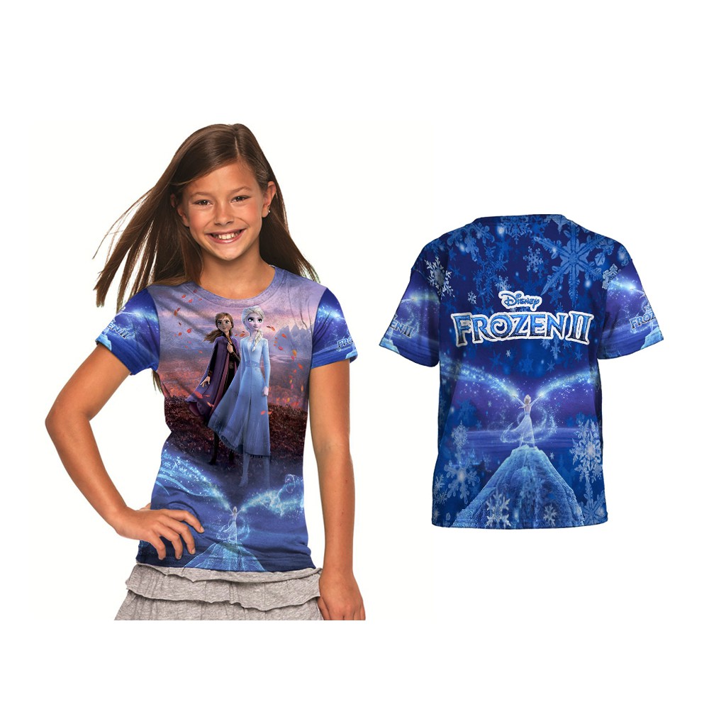 Baju Frozen Anak / Baju Frozen Adventure / Baju Frozen 2 / Fullprint