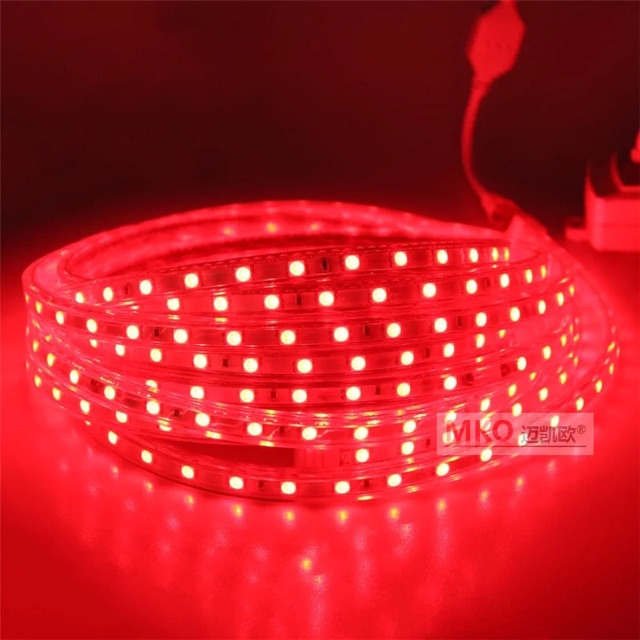 8.8 Pesta Diskon / Meteran Lampu led strip selang 5050 smd Ac 220v (1-1000m) outoor