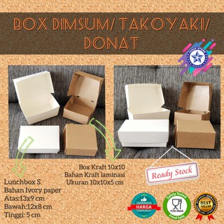 BOX GEPREK / HOTWING / TAKOYAKI / DIMSUM POLOS/ LUNCHBOX UK.S @1Pcs