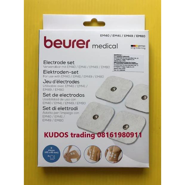 FREEONGKIR Electrode beurer EM-49 Pad EMS / TENS original - EM49 - isi 8 pcs DX365
