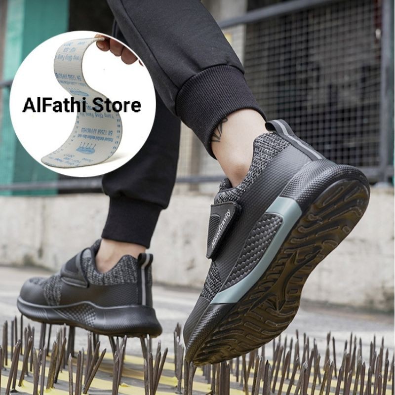 AlFathi Sepatu Safety Sneakers Sport Non Tali