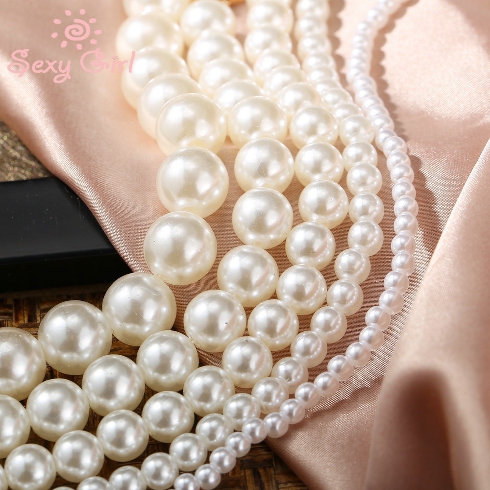 Retro Pearl Necklace Female Simple Temperament Fashion Small Fresh Pearl Necklaces Pendant Jeweelry Fashion