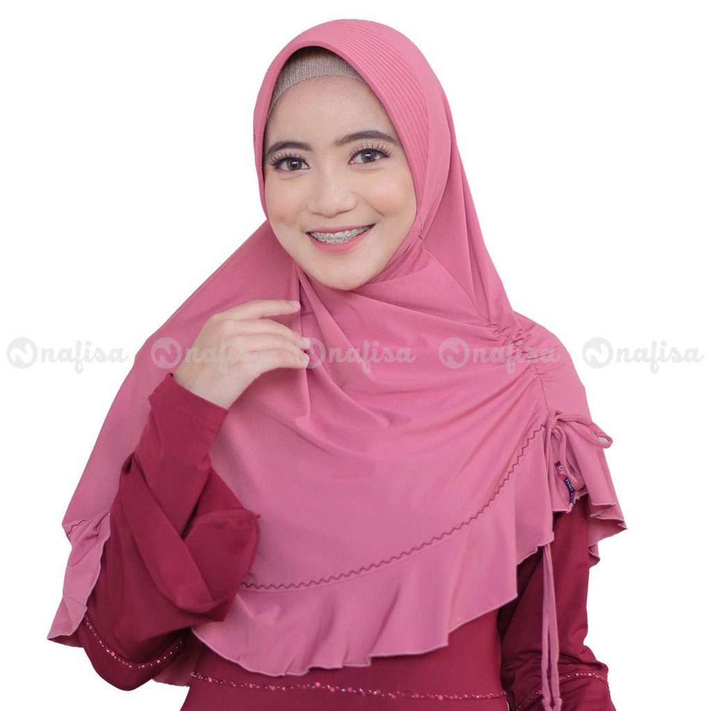 Jilbab Nafisa MALIKA/Hijab Instan/Kerudung Murah/Berkualitas
