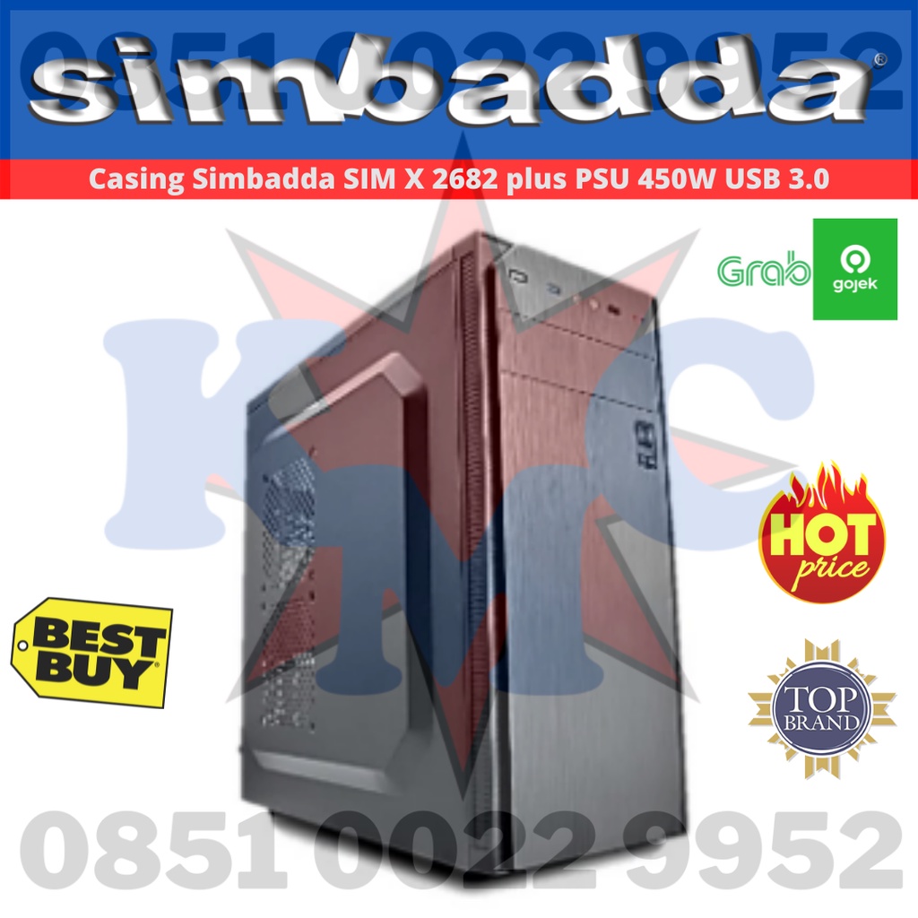 CASING SIMBADDA SIM-X SIM X 2682 + PSU 450W