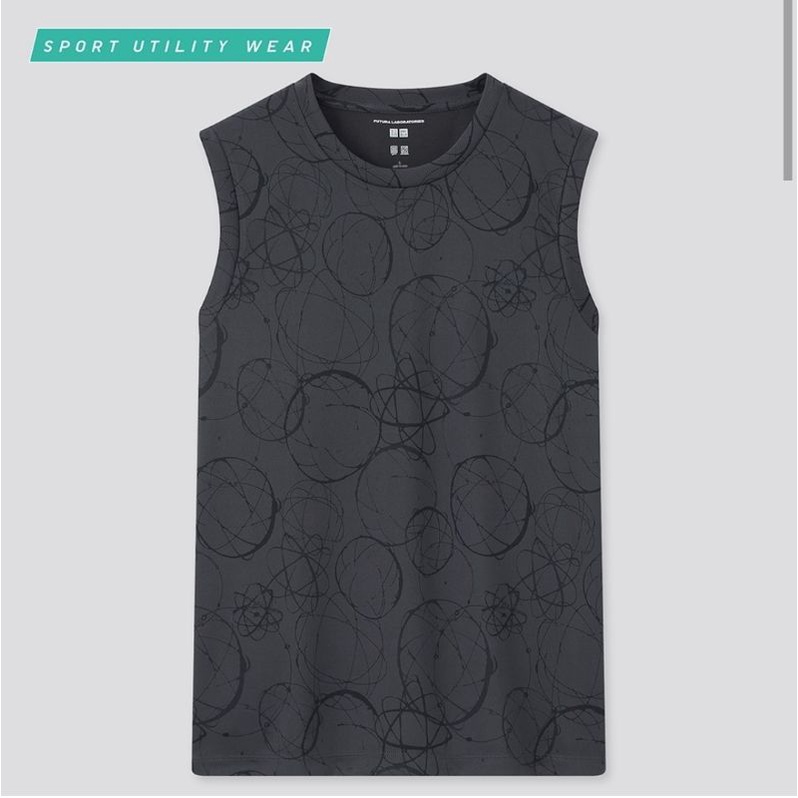 SALE KAOS DRY EX UN*QLO X FUTURA LAB /KAOS TANPA LENGAN ORI/SPORT UTILITY WEAR