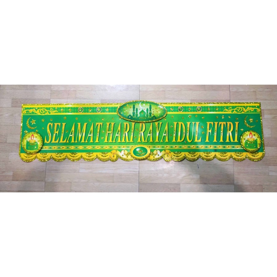 Banner Idul Fitri BESAR - Dekorasi Hiasan Lebaran, code 282.