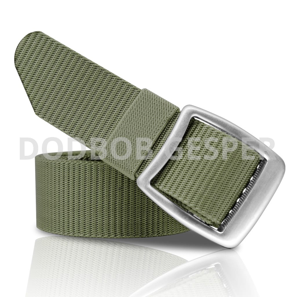 Ikat Pinggang Tali Nylon Canvas Sabuk Kepala Kotak Gesper Men Belt Kepala Babet Alloy Aksesoris Fashion Unisex Ikat Pinggang Pria Wanita Bahan Canvas CODE LZD19