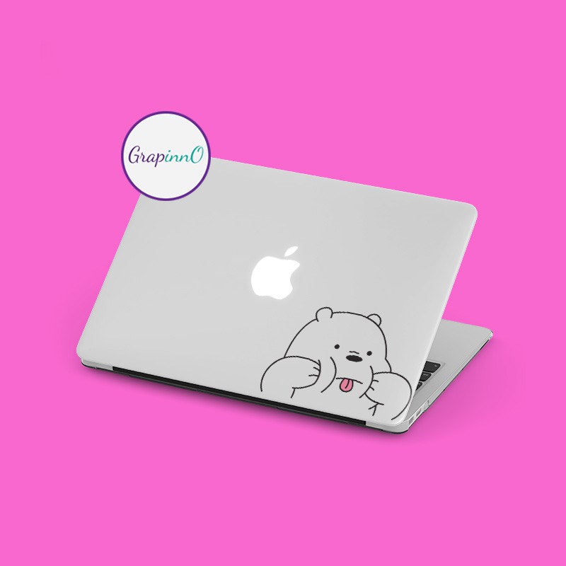 Decal Sticker Stiker Kartun We Bare Bear Ice Bear Laptop