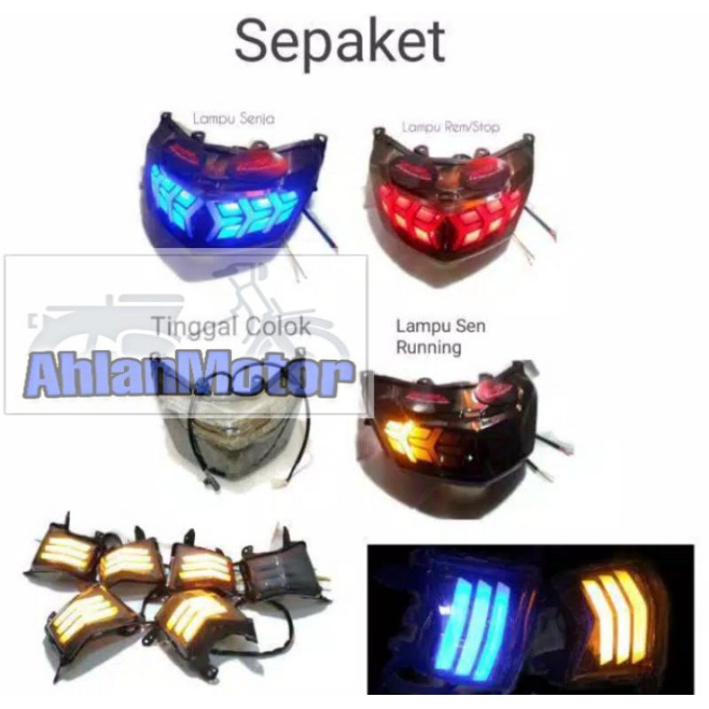 Lampu SET 2 PCS Stoplamp N-max & SEN N-max /Lampu Aksesoris N-max /Lampu Stop N-max+SEN N-max