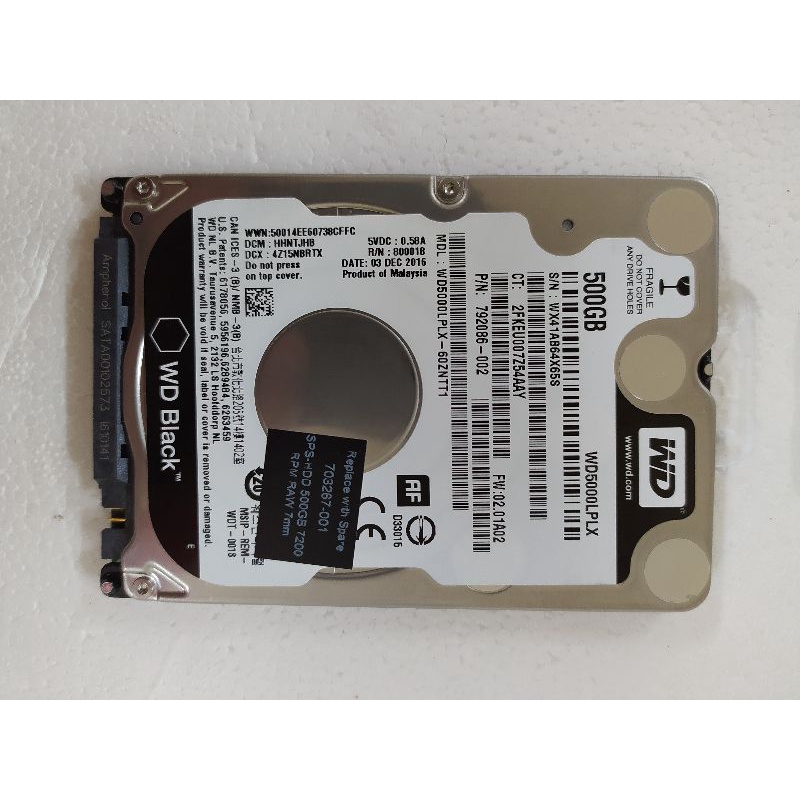 hardisk laptop 500gb