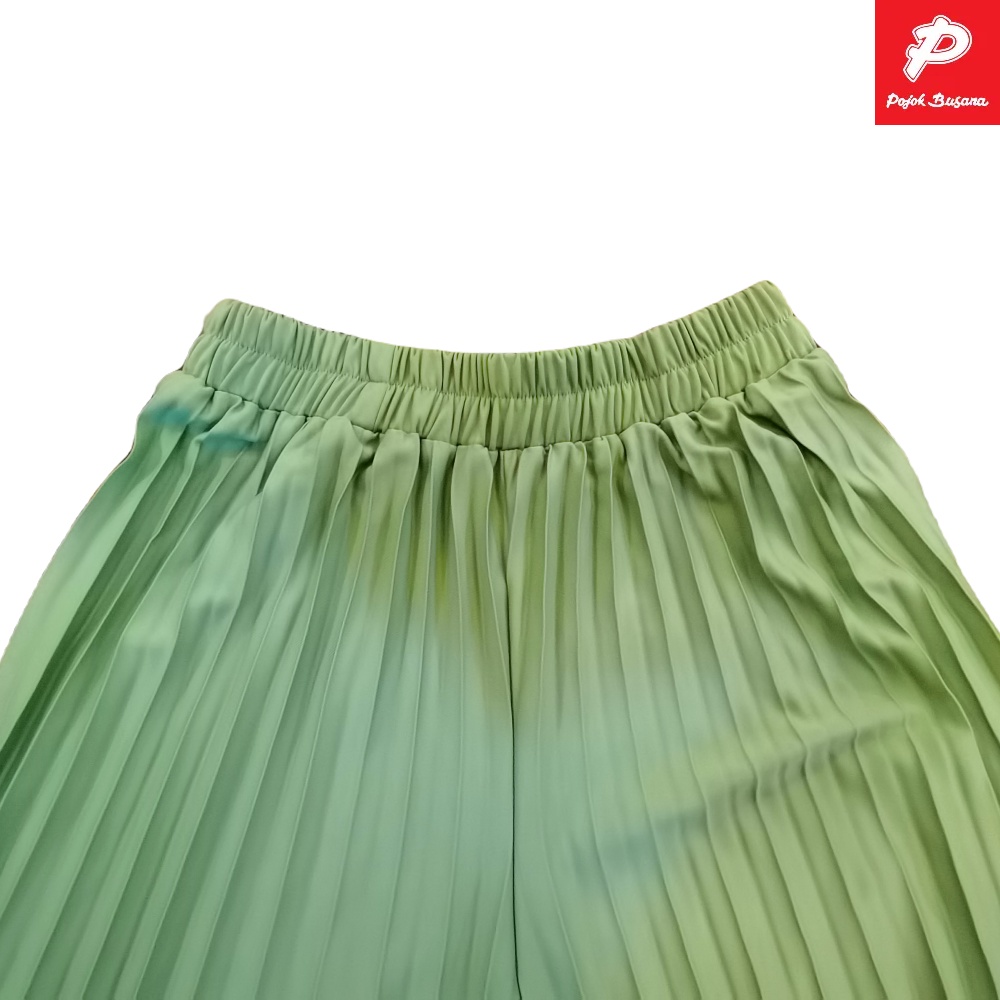 Pojok Busana Celana Panjang  Kulot Wanita Plisket