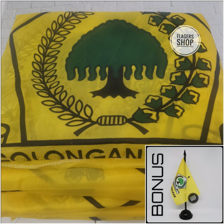 

[ISI 100 PCS] Bendera Partai Golkar 80x120 cm
