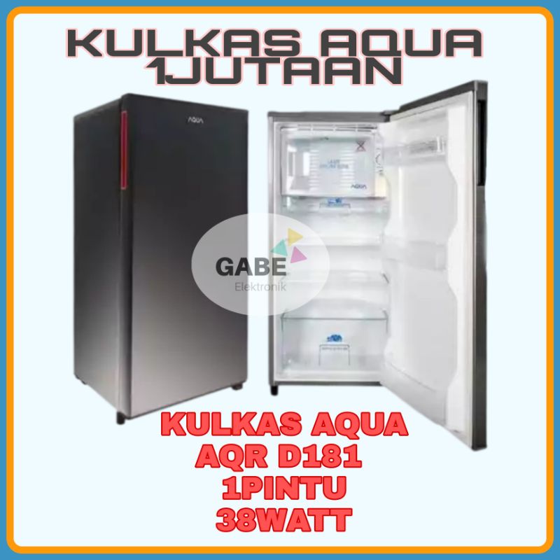 KULKAS AQUA 1PINTU AQR D181(DS) Free Ongkir