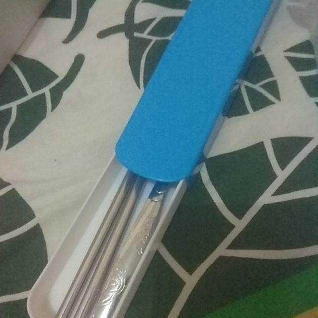 New - Set Sendok Garpu Sumpit Makan Stainless Steel Korea