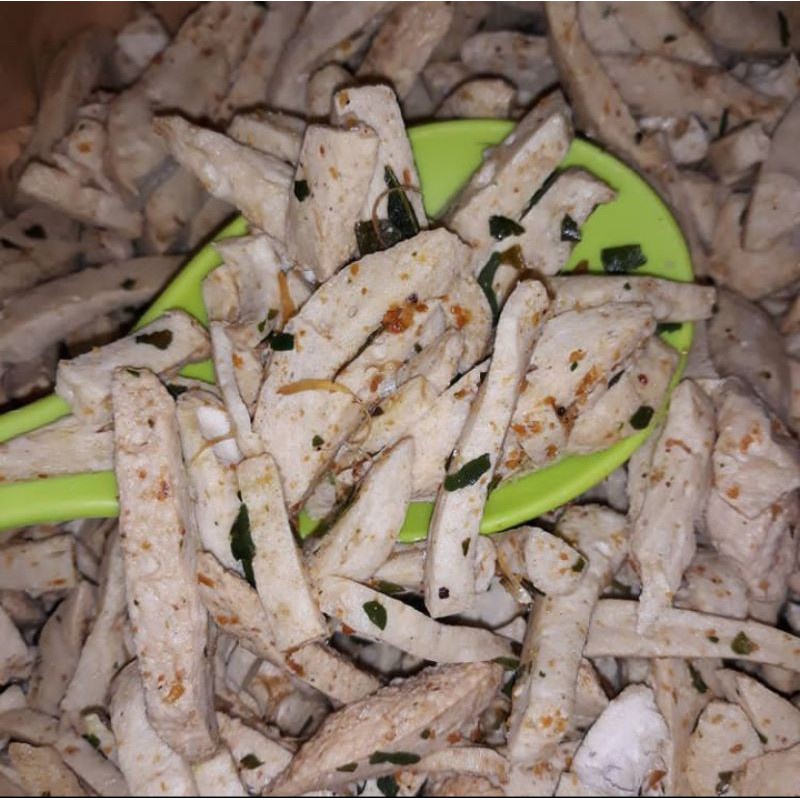 

250Gr Basreng Stik Gurih Basreng Stik Daun Jeruk Cemilan Keripik Renyah