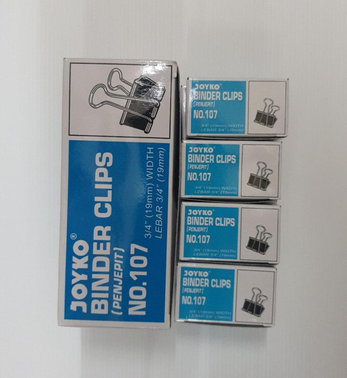 

BINDER CLIP 107 PER TABUNG ISI 12pcs | KLIP KERTAS