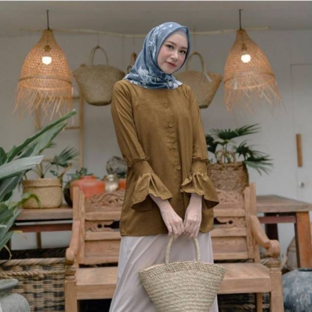 Doris Blouse Vanilla Hijab