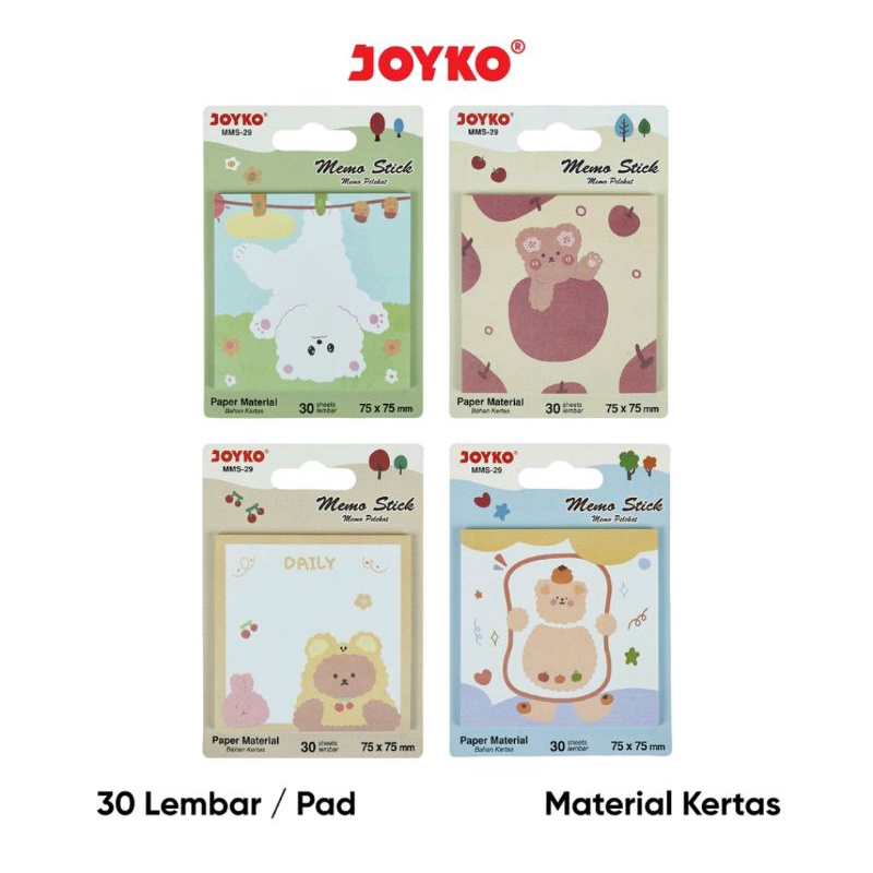 

Memo Stick / Sticky Note / Note Kertas / Memo Tempel Joyko MMS-29