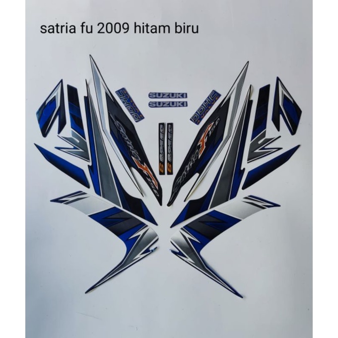 STRIPING SATRIA FU 2009 BIRU