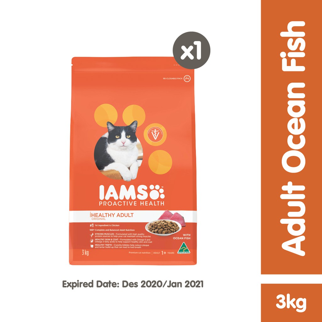 IAMS Makanan Kucing Adult 3 Kg-Ocean Fish