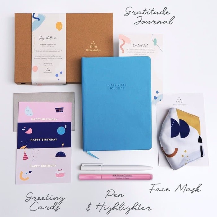 

Gratitude Journal Set / Buku Jurnal Harian Home Kit Set Thre Design