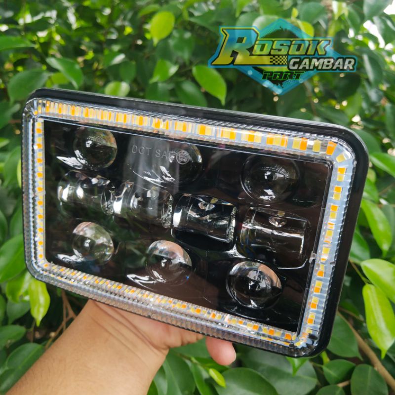Lampu Depan Daymaker Kotak Import Impor 4x6 inch  DOT SAE Win GL 100 PRO MAX RXKing King DOTSAE