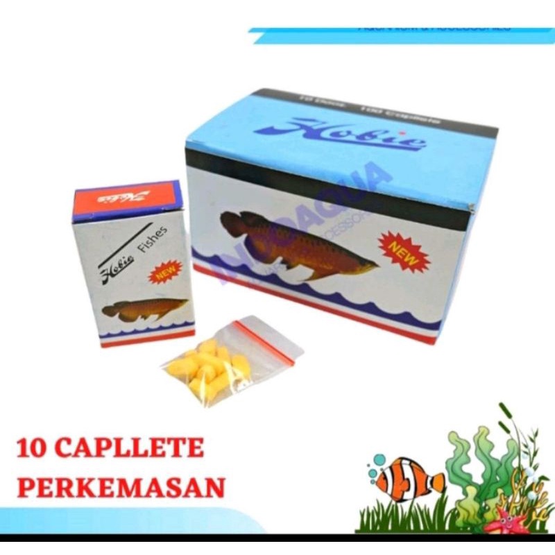 Hobie / Hobies fish /multivitamin ikan arwana isi 10tablet