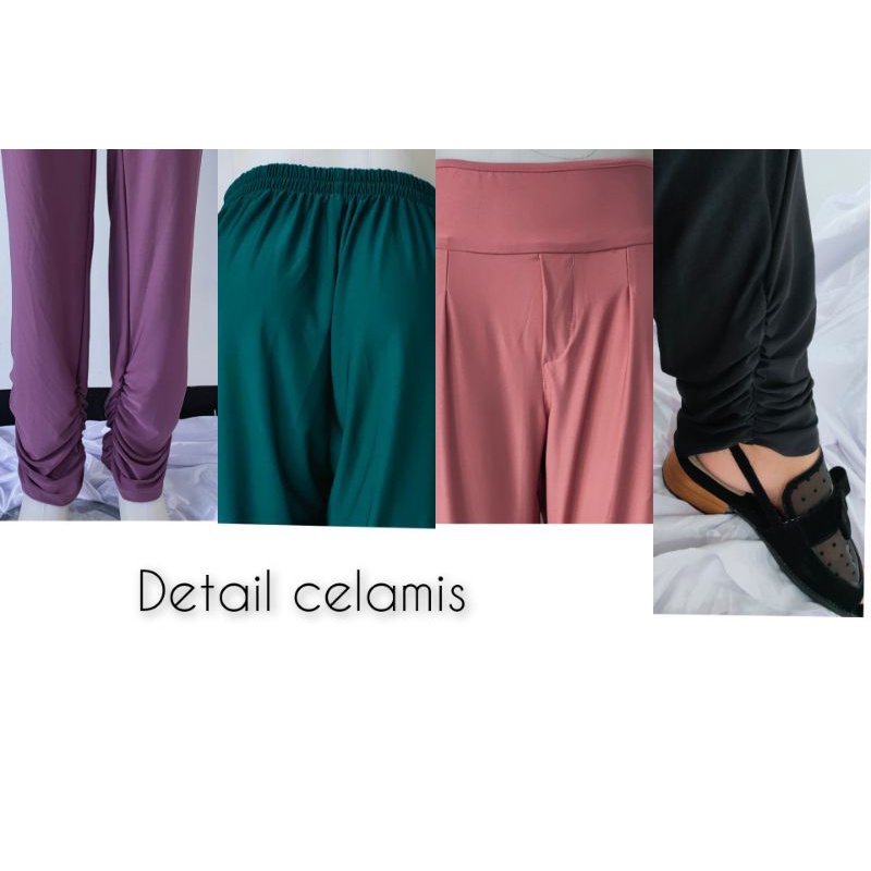 CELAMIS PANJANG POLOS SERUT BAWAH. CELANA ALADIN. CELANA DALAMAN GAMIS. CELANA RUMAHAN LEGING DALEMAN HIJAB CELANA LEGING