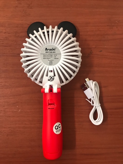 MINI FAN ARASHI MIKI KIPAS TANGAN MINI KIPAS ANGIN MINI DAN LED