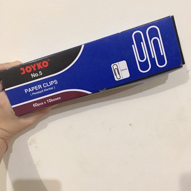 Paper Clip No. 5 merk Joyko (Isi 10 kotak kecil)