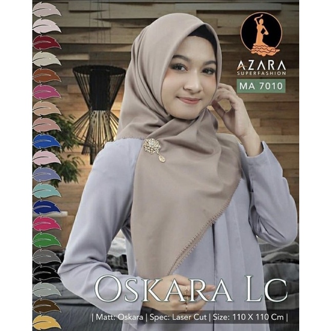 Hijab Voal Miracle Segiempat Oskara Azara Voal Miracle Laser Cut / Hijab Segiempat Oskara