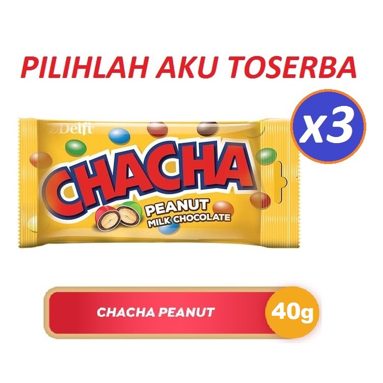 CHACHA PEANUT Milk Chocolate 40 g - (HARGA 3 PCS)