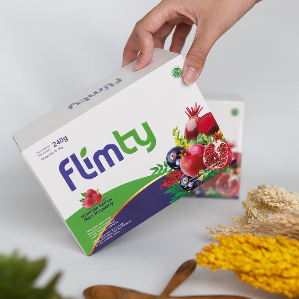 [ AGEN RESMI ] Flimty Fiber - Antidioksidan Rasa Blackcurrant dan Raspberry | Minuman Diet Pelangsing Original BPOM